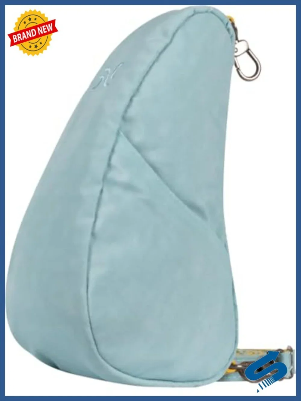 Nylon Ergonomic Crossbody Sling Bag with Adjustable Strap, Secure Zippered